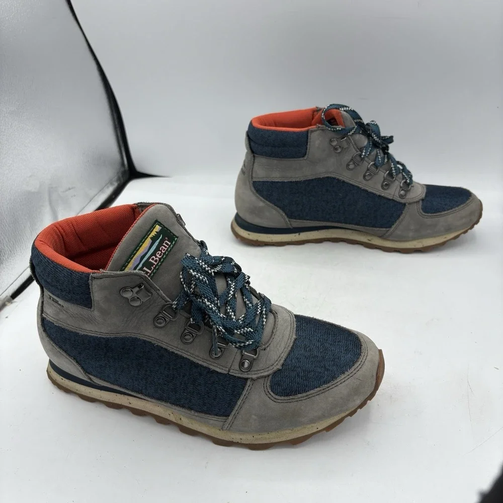 LL Bean Boots Mens Size 8 M TEK 2.5 Katahdin‎ Hiking Camp Gray Blue